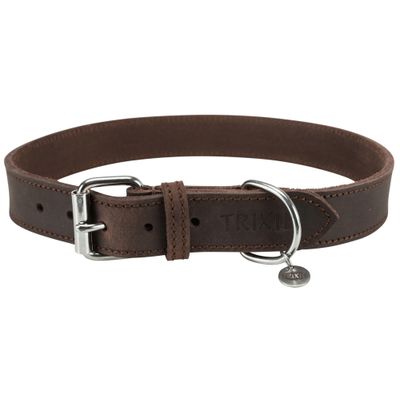Trixie Rustic vetleer-halsband Foto van Trixie Rustic vetleer-halsband