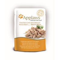 Applaws Kattenvoer Quick Serve Jelly Kip & Rund 70 gr.