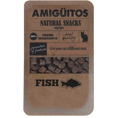 Amiguitos Catsnack Fish 100 gr. Foto van Amiguitos Catsnack Fish 100 gr.