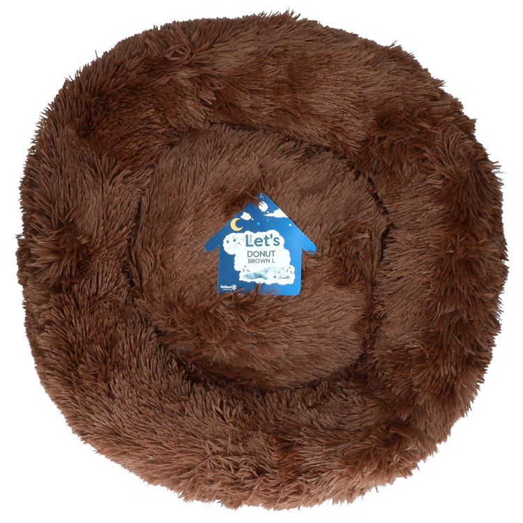 Foto van Let's Sleep Donut 60 cm Bruin