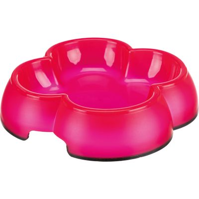 Foto van Trixie Voer/waterbak transparant kunststof/rubberring - 4 stuks