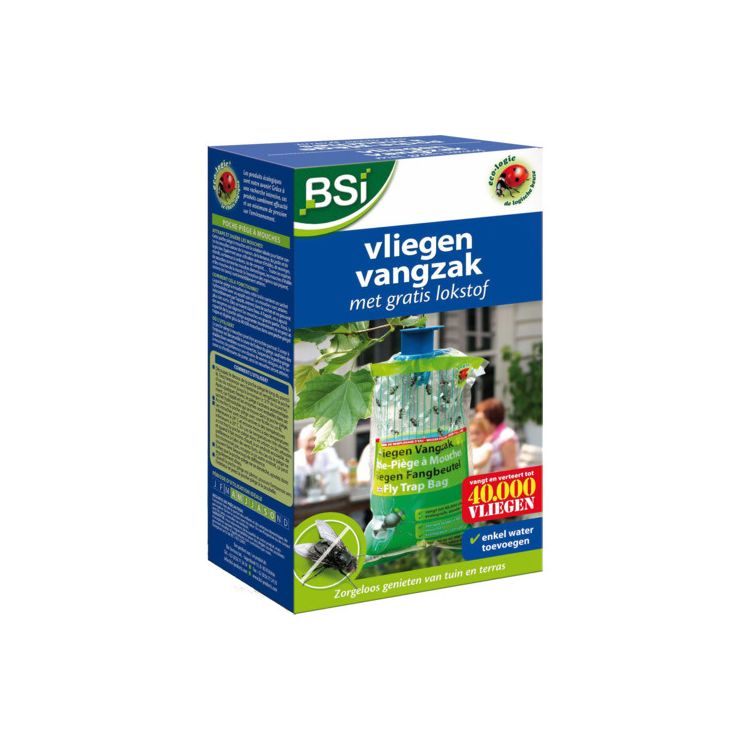 BSI Vliegen vangzak met lokmiddel Foto van BSI Vliegen vangzak met lokmiddel