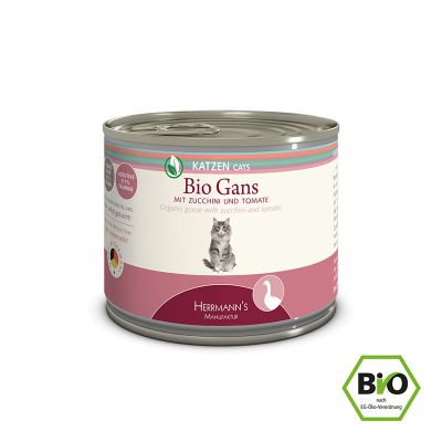 BIO SELECTION CAT Goose with Courgette 200 gr. Foto van BIO SELECTION CAT Goose with Courgette 200 gr.