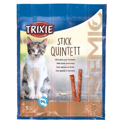 Foto van Trixie PREMIO Stick Quintett lam/kalkoen - 24 stuks