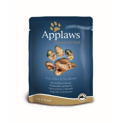 Foto van Applaws Kattenvoer Quick Serve Tonijn & Seabream 70 gr.