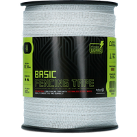 ZoneGuard 20 mm Basic afrasteringslint wit 200 m (9 draden)