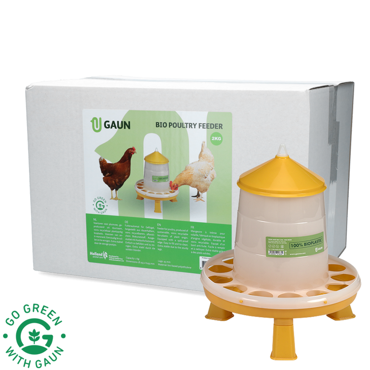 Foto van Pluimvee voertoren 2 kg Bio green lemon op pootjes