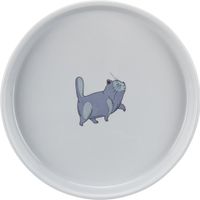 Trixie Voer/waterbak plat en breed kat keramiek - 4 stuks