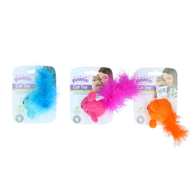 Foto van Pawise Wool mice toy asst