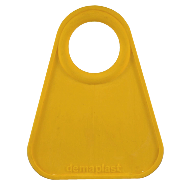 Foto van Nekplaatje blanco geel Flexi