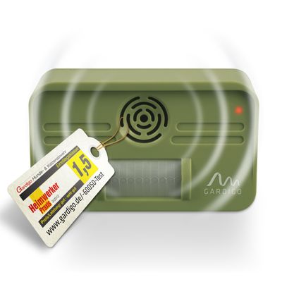 Foto van Ultrasone Honden- en Kattenverjager met Bewegingssensor - Diervriendelijke Afweermiddel - Gardigo