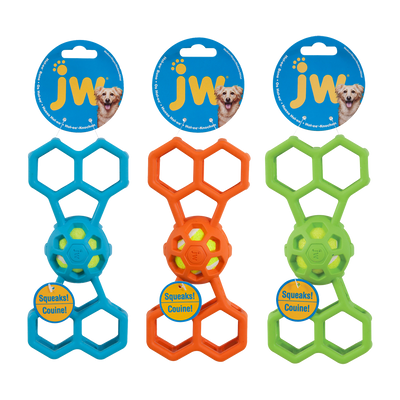 Foto van JW Hol-EE Bone with Squeaker Medium 20cm