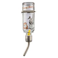 Trixie Drinkfles Honey&amp;Hopper spanveer/draadbeugel glas - 3 stuks