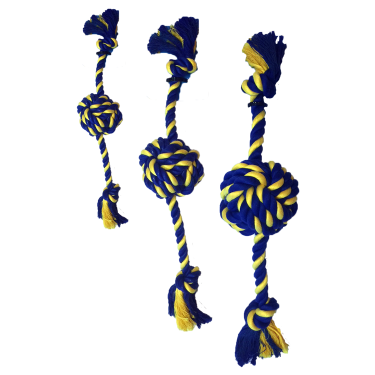 Foto van Braided Cotton Rope Knot Ball Small 30 cm