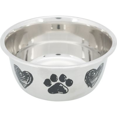 Foto van Trixie Voer/waterbak RVS - 4 stuks