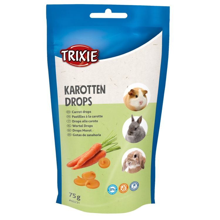 Foto van Trixie Wortel Drops - 12 stuks