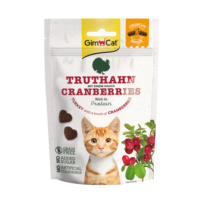 Foto van GimCat Crunchy Snack kalkoen met cranberry 50 g