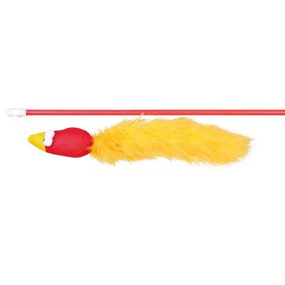 Trixie Speelhengel vogel kunststof/stof/pluche catnip Foto van Trixie Speelhengel vogel kunststof/stof/pluche catnip