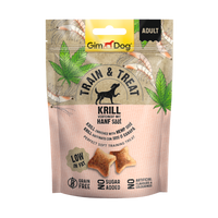 GimDog Train & Treat krill & hennep 125 g