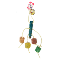 Birrdeeez Coral Ball en Sisal Cluster Parrot Toy