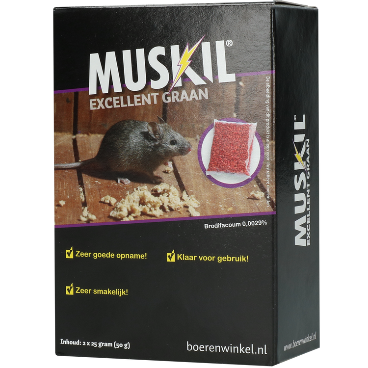 Foto van Muskil Excellent Graan Muis 50 gram (2x25g)