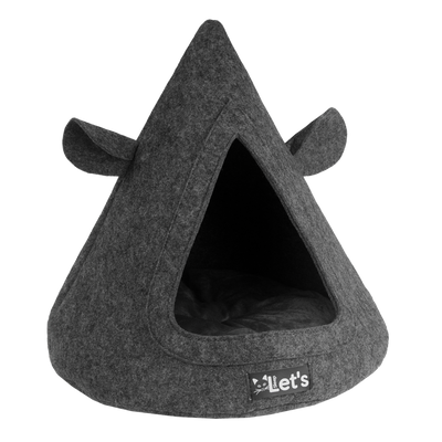 Foto van Let&#039;s sleep Pet Cave TeePee Antraciet