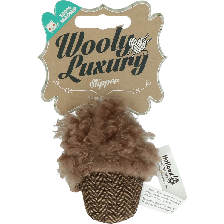 Foto van Wooly Luxury Slipper Bruin