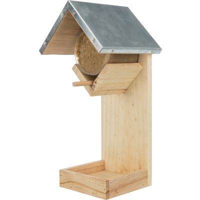 Foto van Trixie Pindakaashouder met voederbak grenenhout