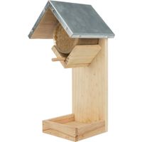 Trixie Pindakaashouder met voederbak grenenhout