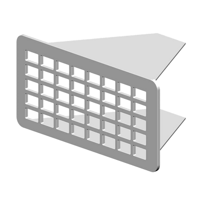 Foto van RenoFix RVS Renovatierooster 5 x 10.5 cm