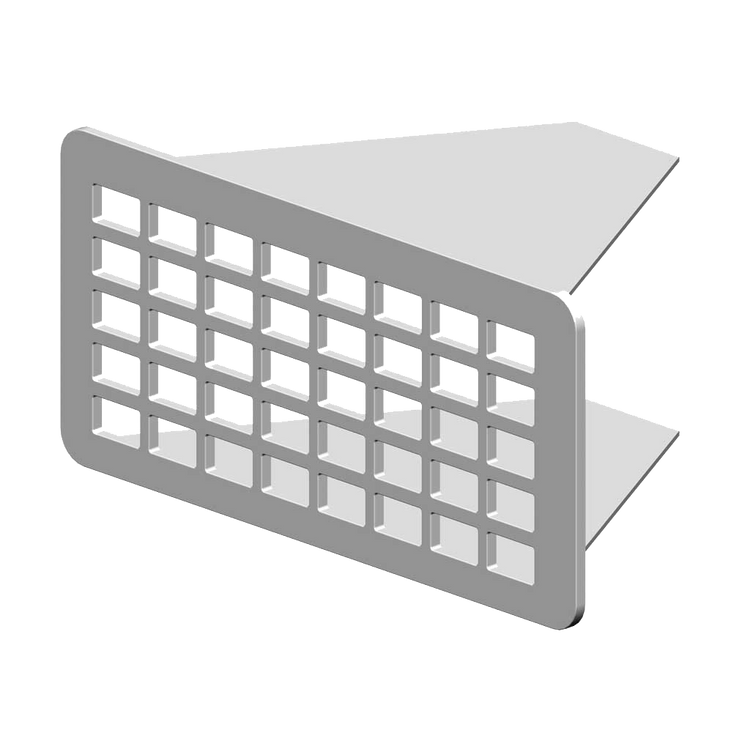 Foto van RenoFix RVS Renovatierooster 5 x 10.5 cm