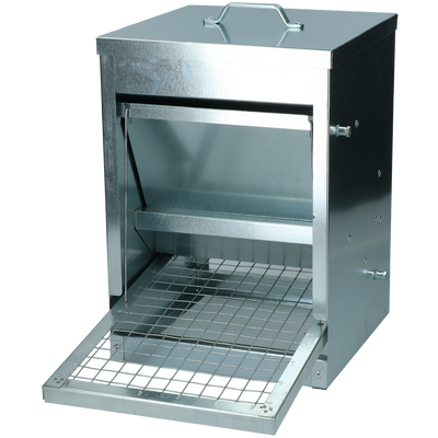 Foto van Pluimvee voerbak mechanisch metaal 5 kg