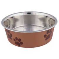 Trixie Voer/waterbak RVS/kunststof-ommanteling - 4 stuks