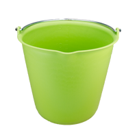 Emmer 15 l met schenktuit limoengroen