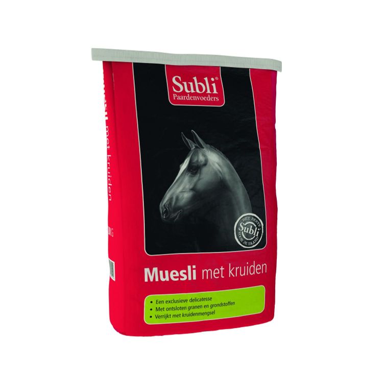 Subli Muesli met kruiden Foto van Subli Muesli met kruiden