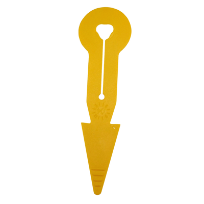 Foto van Pijl I+R met gleuf geel (BoviClip/Auriplac)