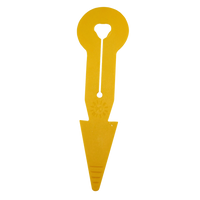 Pijl I+R met gleuf geel (BoviClip/Auriplac)