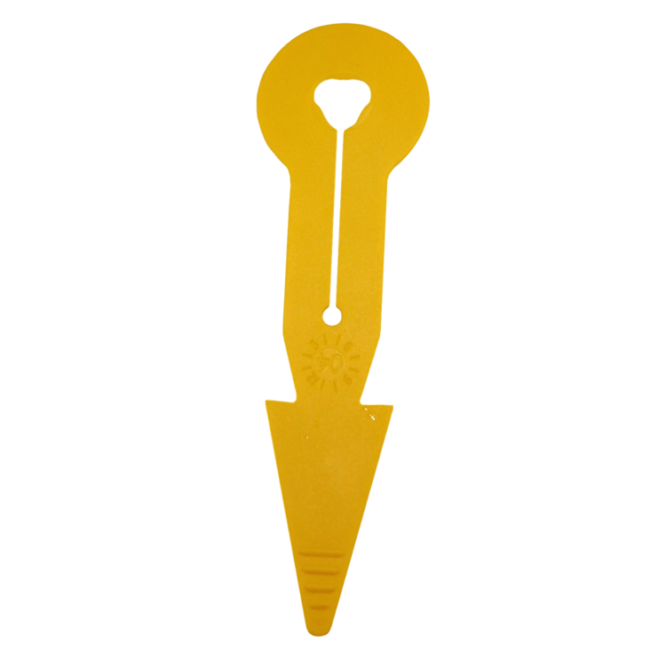 Foto van Pijl I+R met gleuf geel (BoviClip/Auriplac)