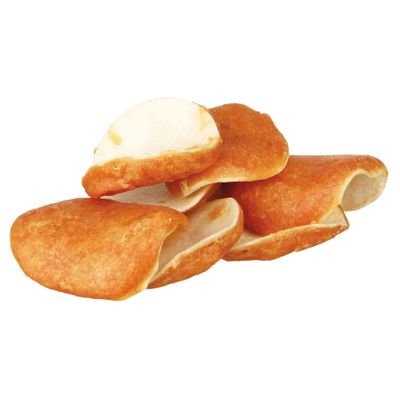 Trixie Denta Fun Chicken Chewing Chips - 6 stuks Foto van Trixie Denta Fun Chicken Chewing Chips - 6 stuks
