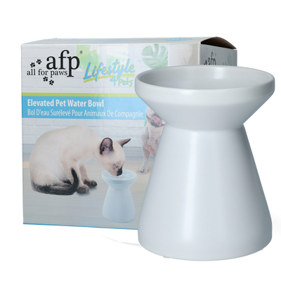 Foto van AFP Liftstyle4Pets - Elevated Pet Water Bowl - White