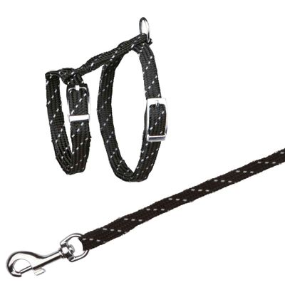Trixie Kittentuig met riem reflecterend - 4 stuks Foto van Trixie Kittentuig met riem reflecterend - 4 stuks