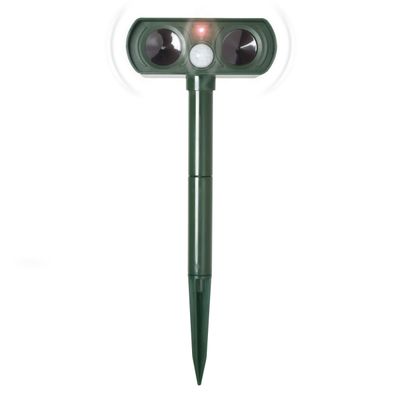 Solar Dierenafweer Dual - Dubbele Luidsprekers & Groot Zonnepaneel - Gardigo Foto van Solar Dierenafweer Dual - Dubbele Luidsprekers & Groot Zonnepaneel - Gardigo