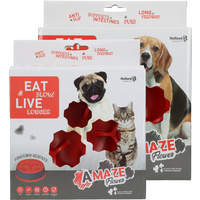 Eat Slow Live Longer Amaze Flower Red M