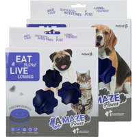 Eat Slow Live Longer Amaze Flower Blue S