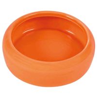 Trixie Voer/waterbak met afgeronde rand keramiek - 4 stuks