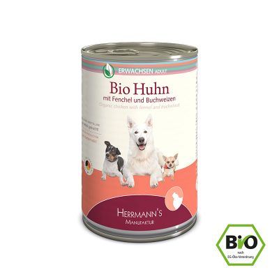 Foto van BIO ADULT Chicken with Fennel 400 gr.