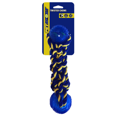 Foto van Braided Cotton Rope Bumper with 2 TPR Balls 35 cm