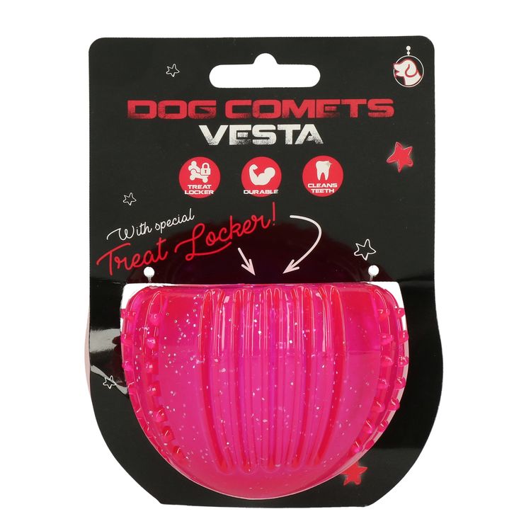 Foto van Dog Comets Vesta with Treat Locker Roze