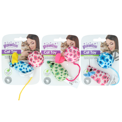 Foto van Pawise Cat Toy - Mice en Ball