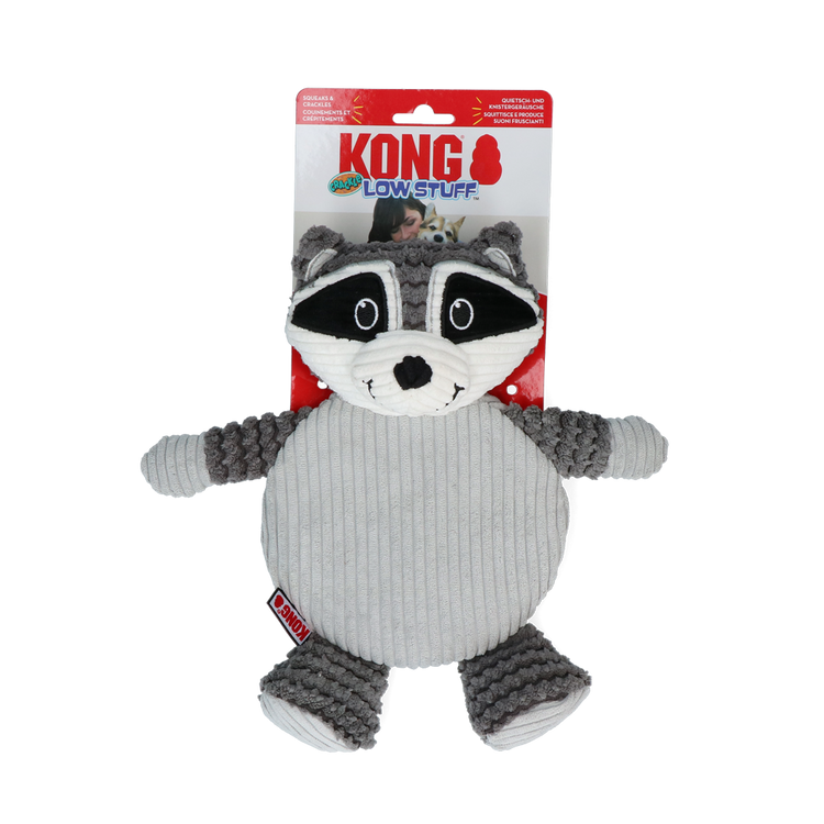 Foto van KONG Low Stuff Crackle Tummiez Raccoon Lg